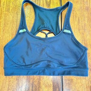 Lululemon Racerback Sports Bra Black  – Supportive Activewear SIZE 8